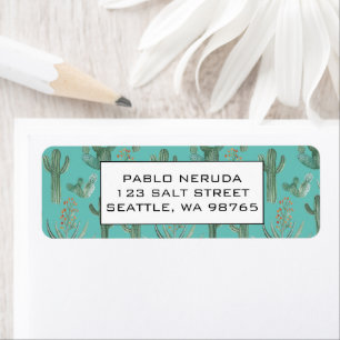 Cacti & Succulents Desert CUSTOM Mailing Address Return Address Label