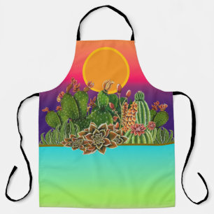 Cacti & Succulents pattern Apron