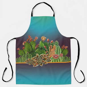 Cacti & Succulents pattern Apron