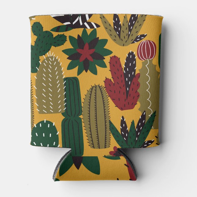 Cacti & Succulents: Vintage Can Cooler (Front)
