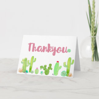 Cacti thank you card