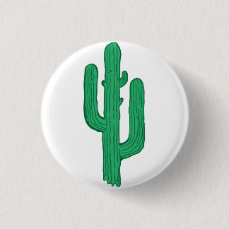 cactus 3 cm round badge