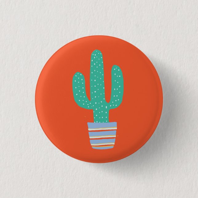 Cactus 3 Cm Round Badge (Front)