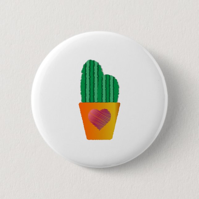 Cactus 6 Cm Round Badge (Front)