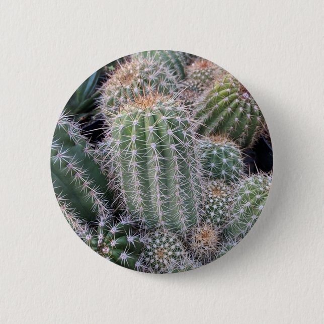 Cactus 6 Cm Round Badge (Front)