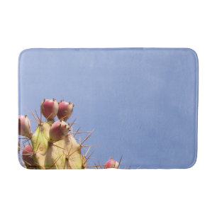 Cactus and Blue Sky Photo Bath Mat