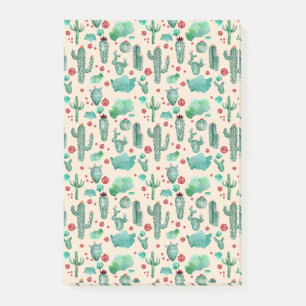 cactus and ladybug pattern - beige background post-it notes