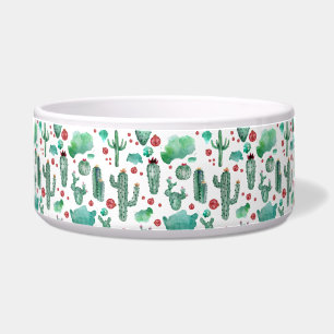 cactus and ladybug pattern - white background
