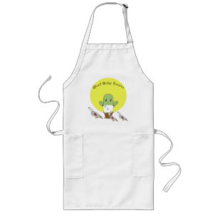 Cactus and Quails Long Apron