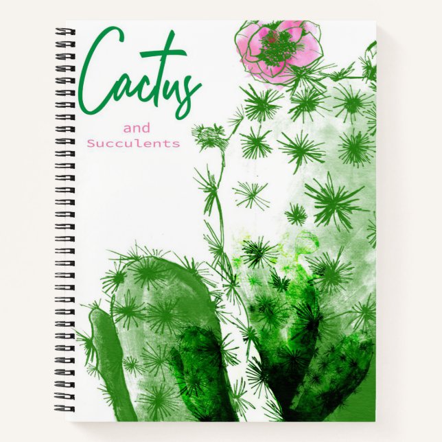 Cactus And Succulents Notebook (Front)
