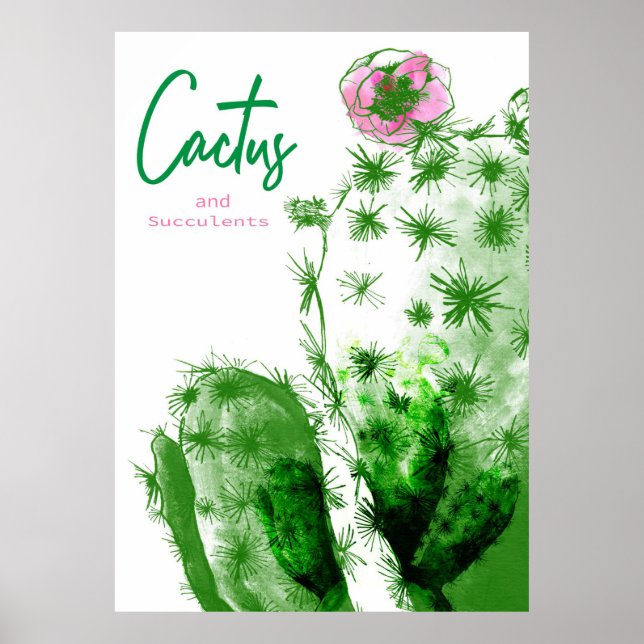Cactus And Succulents Poster (Front)