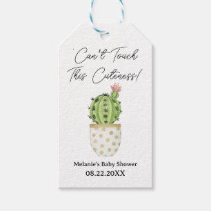 Cactus Baby Shower “Can’t Touch This Cuteness” Gift Tags