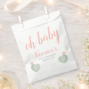 Cactus Baby Shower Favour Bag