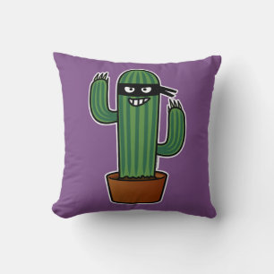 Cactus bandido ninja masked sneaky bandit cushion