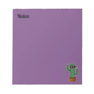 Cactus bandido ninja masked sneaky bandit notepad