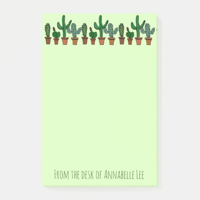 Cactus Banner Post-it Notes (Front)