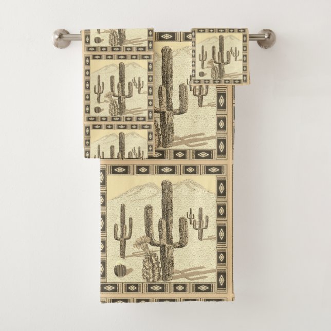 Cactus Bath Towel Set (Insitu)