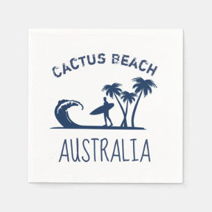Cactus Beach Surfing Australia Napkin