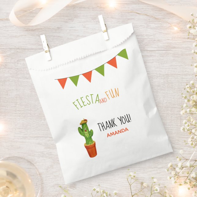Cactus birthday party fiesta fun thank you favour bag (Clipped)