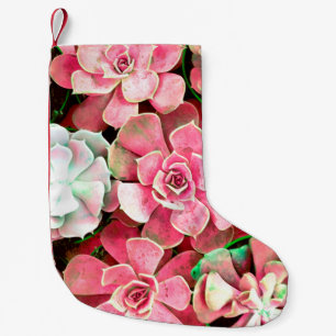 cactus blossom design for Romantic wedding backgro Small Christmas Stocking