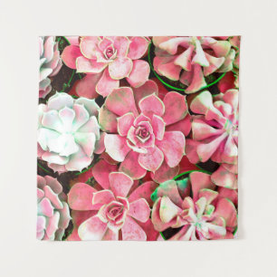 cactus blossom design for Romantic wedding backgro Tapestry