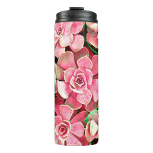 cactus blossom design for Romantic wedding backgro Thermal Tumbler