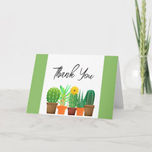 Cactus Bridal Shower Thank You Card