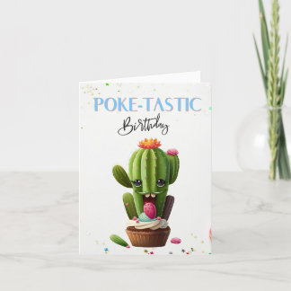 Cactus Canine Celebration: Birthday Card
