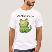 Cactus Cat 🌵🐱 Cute Floral Cartoon Design