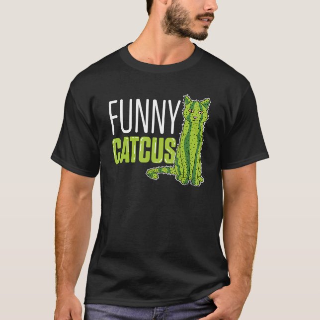 Cactus Cat Mum T-Shirt (Front)