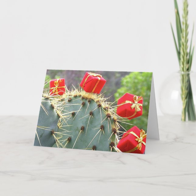 Cactus Christmas card by Debra Lee Baldwin (Front)