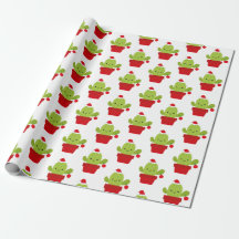 Cactus Christmas Gift Wrapping Paper