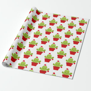 Cactus Christmas Gift Wrapping Paper