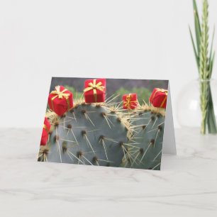 Cactus Christmas greeting card