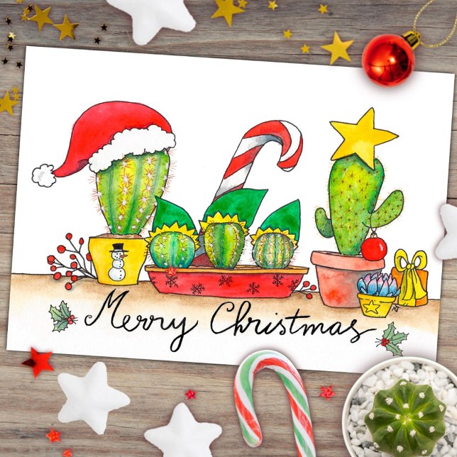 Cactus Christmas postcard by Nicole Janes (Creator Uploaded)