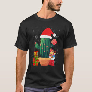 Cactus Christmas Sweater Lights Santa Xmas Plant L