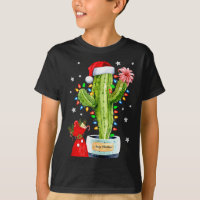 Cactus Christmas Sweater Lights Santa Xmas Plant L