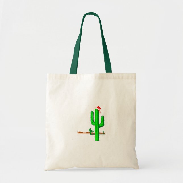 Cactus Christmas Tree - Budget Tote Bag (Front)