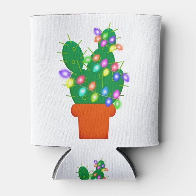 cactus christmas tree can cooler (Front)