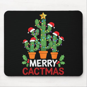 Cactus Christmas Tree Funny Merry Cactmas Cactus M Mouse Pad