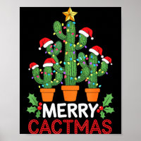 Cactus Christmas Tree Funny Merry Cactmas Cactus M