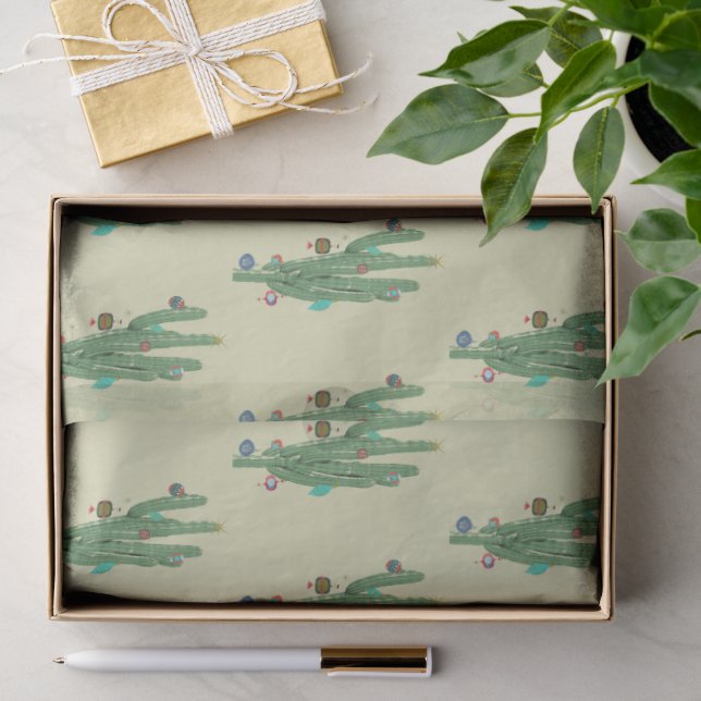 Cactus Christmas Tree Tissue Paper (Gift)