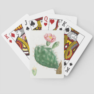 Cactus Cochenillifer, Antique Illustration, 1799 Playing Cards