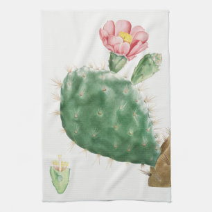 Cactus Cochenillifer, Antique Illustration, 1799 Tea Towel