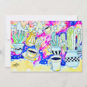 Cactus Coffee Invitation