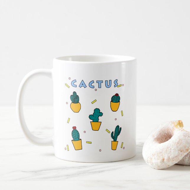 Cactus Coffee Mug (With Donut)