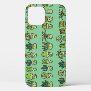 Cactus Collection: Hand-Drawn Doodle Set. iPhone 12 Case