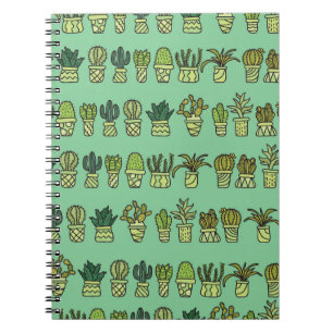 Cactus Collection: Hand-Drawn Doodle Set. Notebook