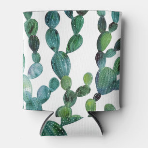 Cactus Craze: Tropical Watercolor Trend Can Cooler