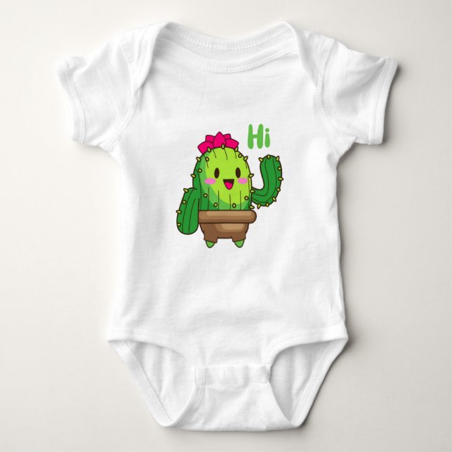 Cactus Cuddles – Baby Bodysuit (Front)